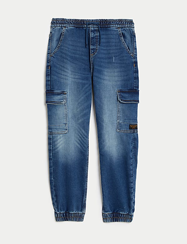 Denim Cargo Joggers (6-16 Yrs) - LT