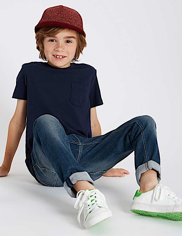 The Jones Slim Fit Cotton with Stretch Jeans (6-16 Yrs)