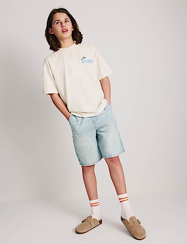 Pure Cotton Graphic T-Shirt (6-16 Yrs) - CN