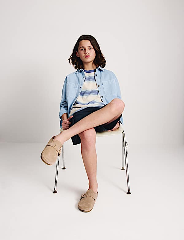 Pure Cotton Striped New Legacy T-Shirt (6-16 Yrs) - JP