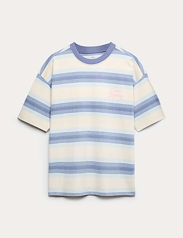 Pure Cotton Striped New Legacy T-Shirt (6-16 Yrs) - JP