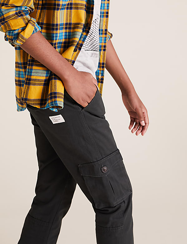 Pure Cotton Cargo Trousers