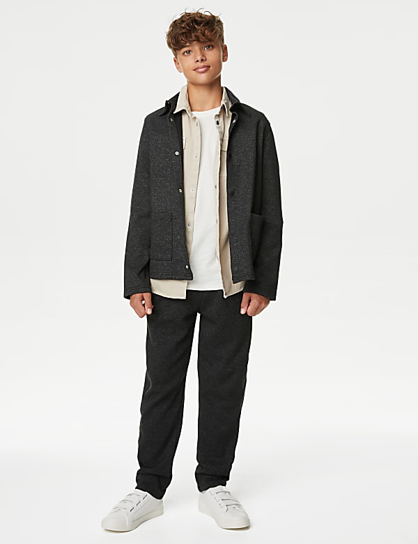 Cotton Rich Checked Joggers (6-16 Yrs)