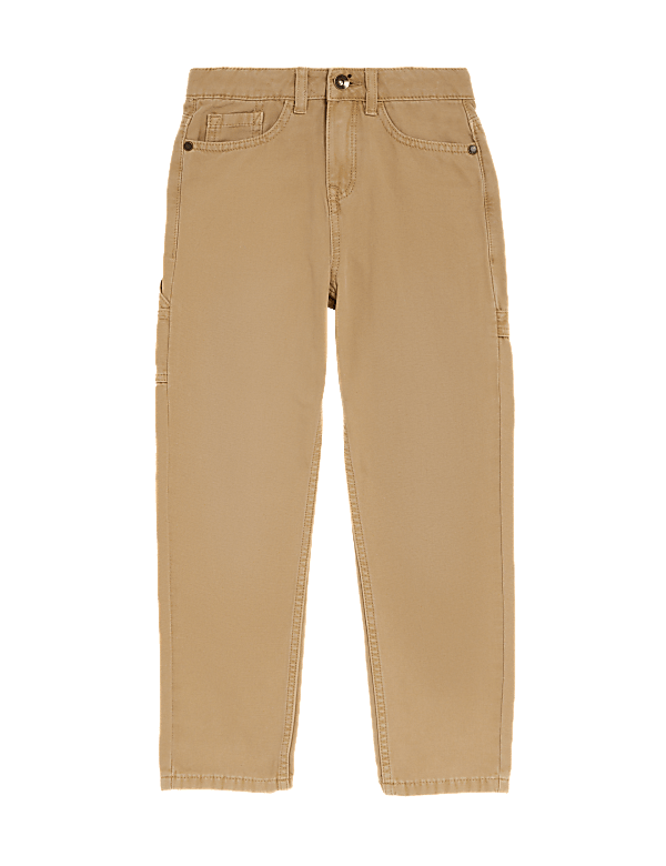 Relaxed Pure Cotton Trousers