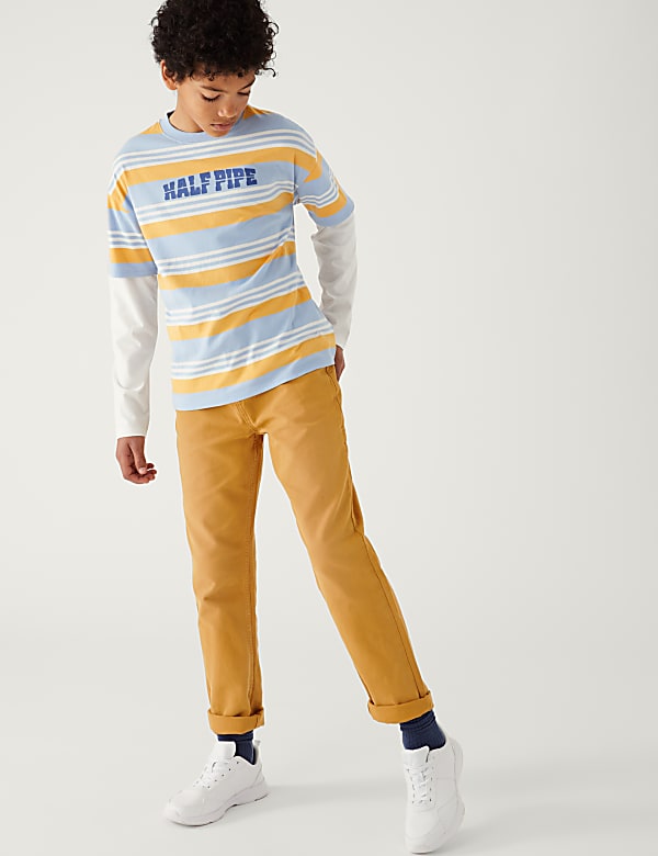 Relaxed Pure Cotton Trousers