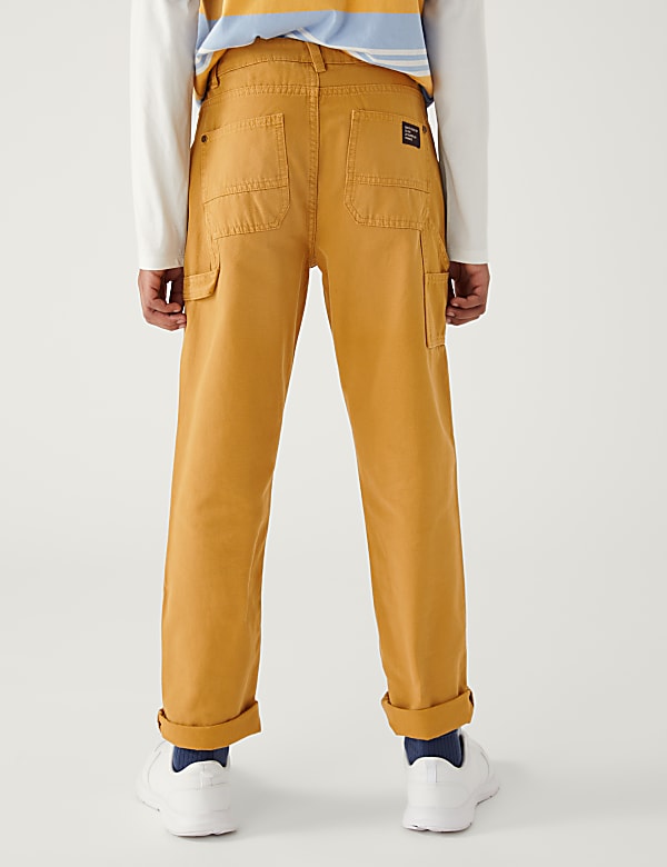 Relaxed Pure Cotton Trousers