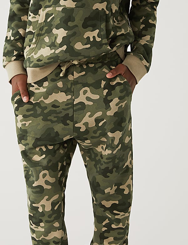 Cotton Rich Camouflage Joggers