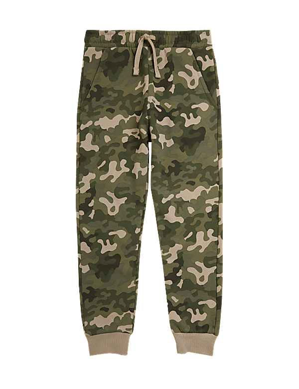 Cotton Rich Camouflage Joggers