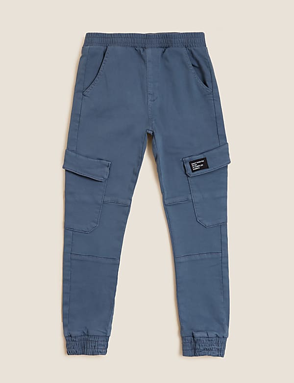 Cotton Rich Woven Cargo Trousers (6-16 Yrs)