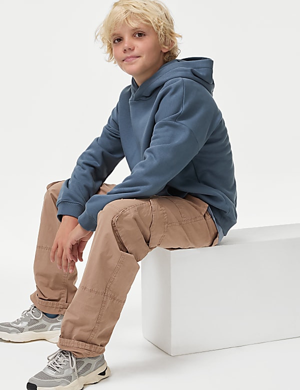 Pantalon cargo en coton (du 6 au 16 ans) - FR