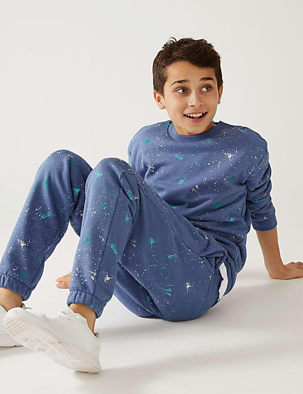 Cotton Rich Paint Splat Joggers