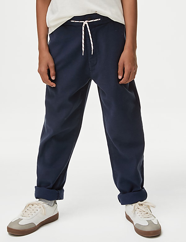 Relaxed Cotton Rich Skater Chinos