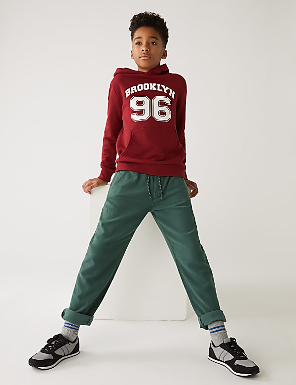 Relaxed Cotton Rich Skater Chinos