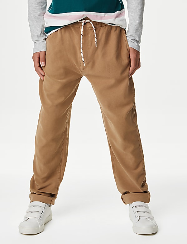 Relaxed Cotton Rich Skater Chinos