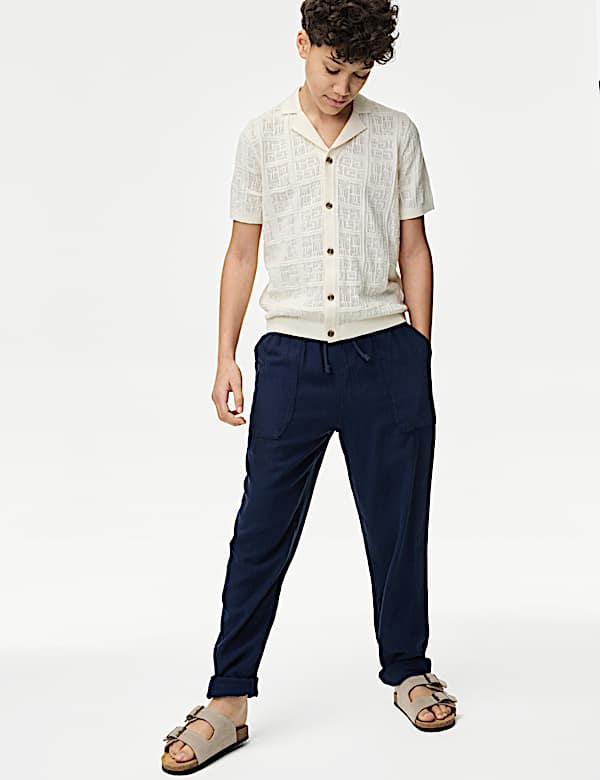 Linen Rich Trousers (6-16 Yrs) - US