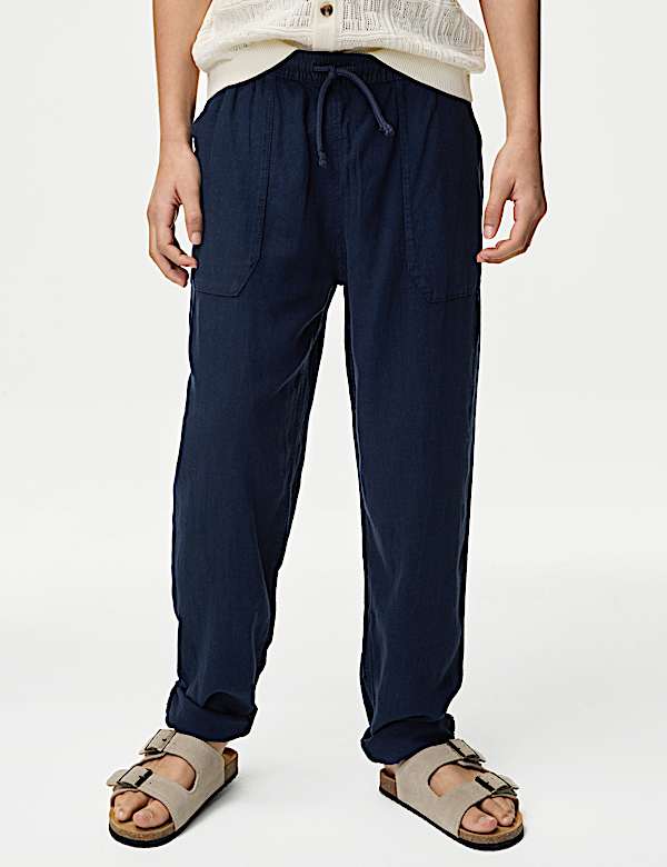 Linen Rich Trousers (6-16 Yrs) - NL