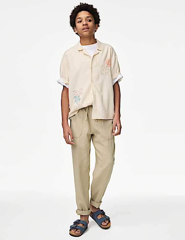 Linen Rich Trousers (6-16 Yrs) - RS