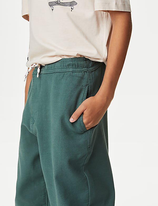 Relaxed Cotton Rich Elasticated Waist Chinos (6-16 Yrs)