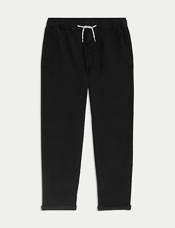Relaxed Cotton Rich Elasticated Waist Chinos (6-16 Yrs) - LU
