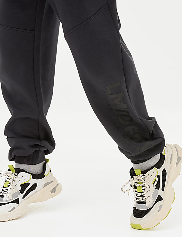 Lot de 2 pantalons de jogging &agrave; motif en coton (du 6 au 16 ans) - CH