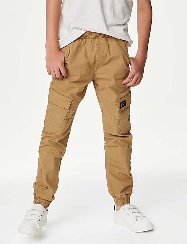 Pure Cotton Cargo Trousers