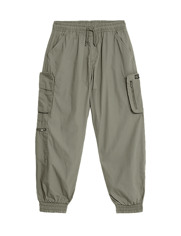 Pure Cotton Cargo Trousers (6-16 Yrs)