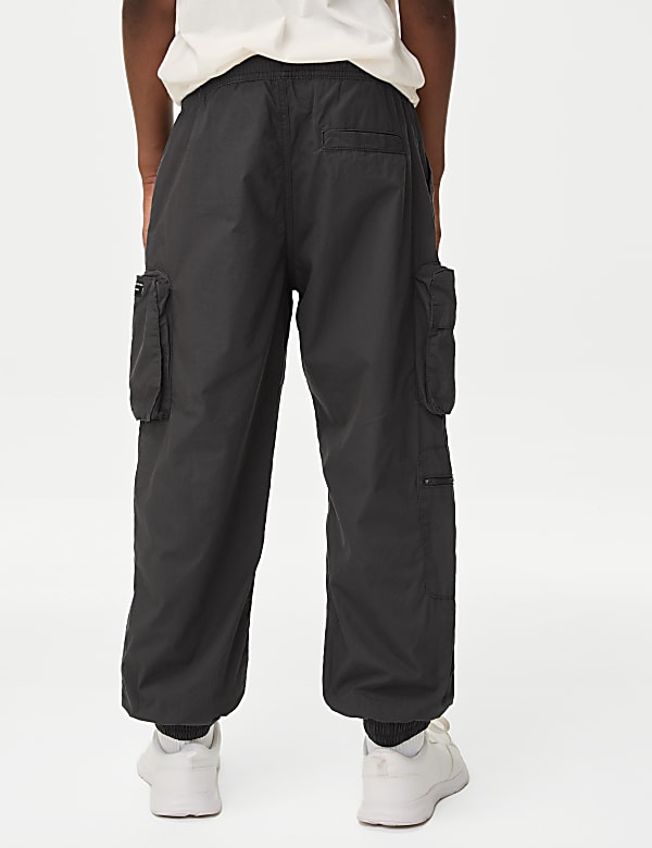Pure Cotton Cargo Trousers (6-16 Yrs)