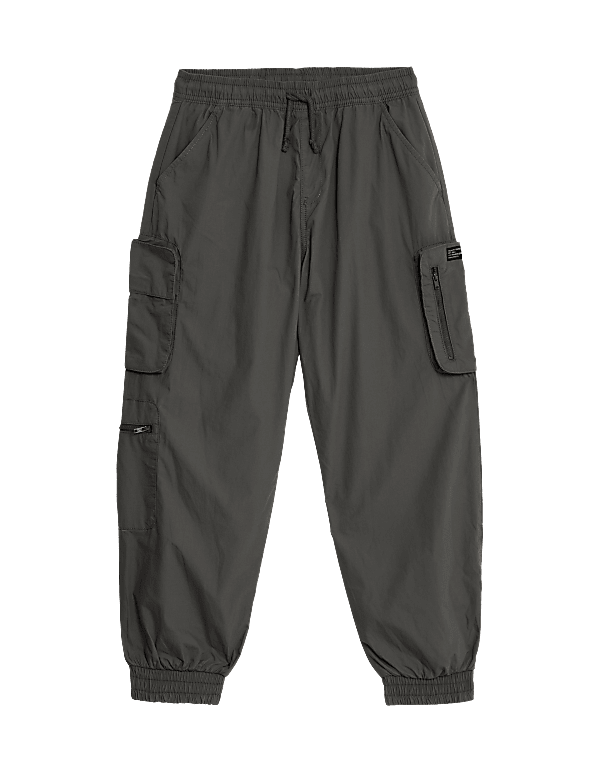 Pure Cotton Cargo Trousers (6-16 Yrs)