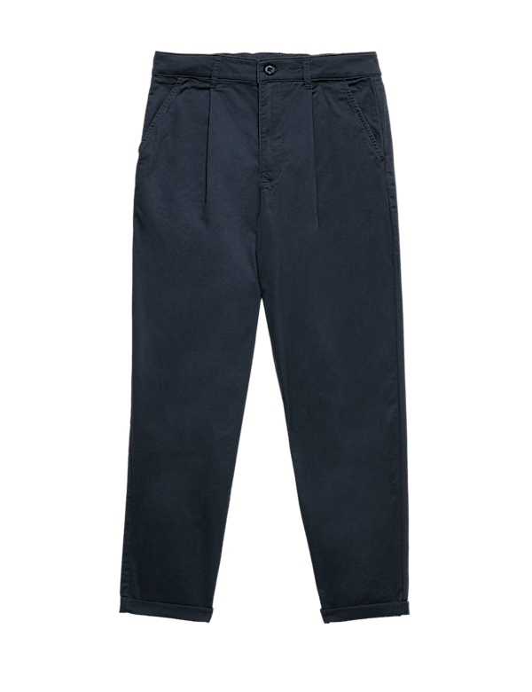 Cotton Rich Pleated Chinos (6-16 Yrs)