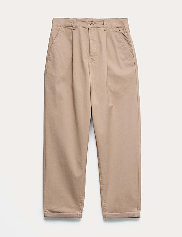 Cotton Rich Pleated Chinos (6-16 Yrs) - DK