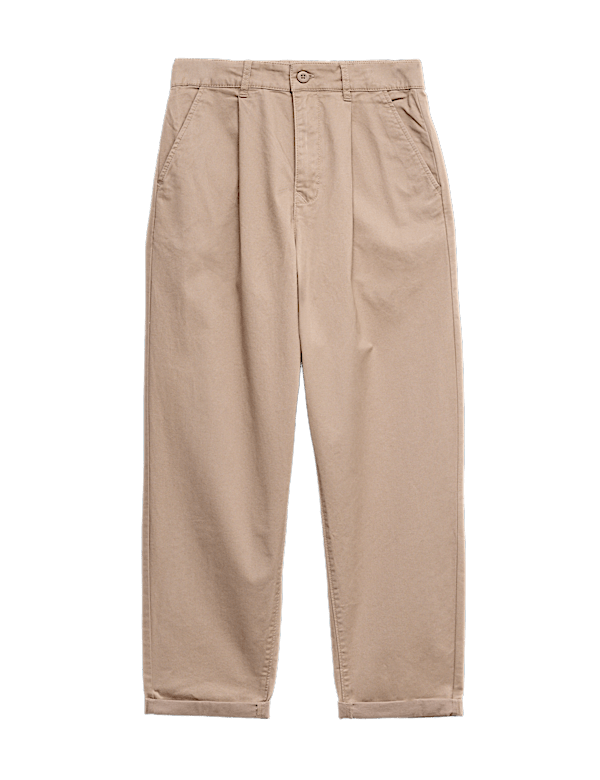 Cotton Rich Pleated Chinos (6-16 Yrs)