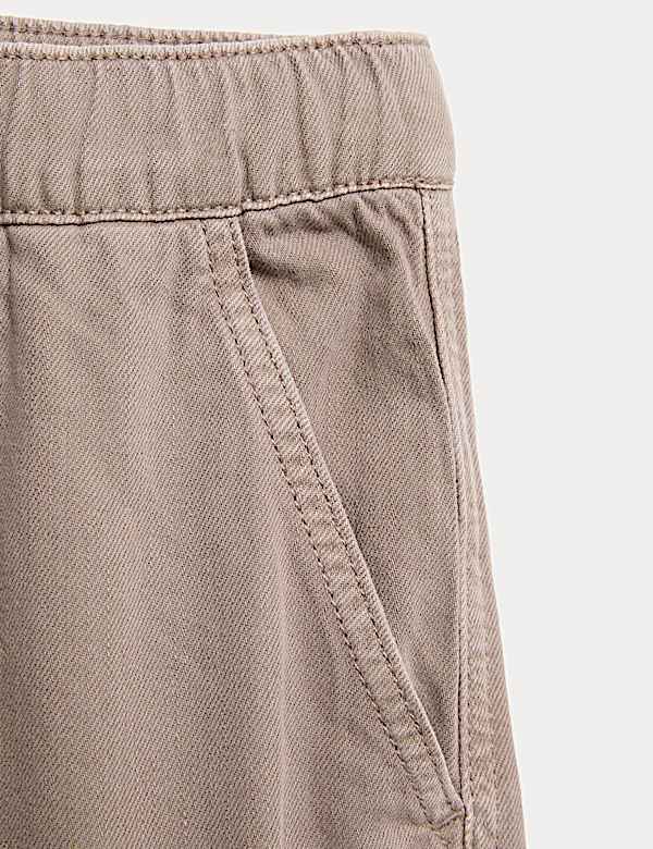 Pure Cotton Woven Cargo Trousers (6-16 Yrs)