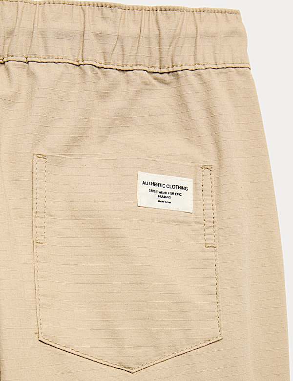 2 Pack Pure Cotton Ripstop Trousers (6-16 Yrs)