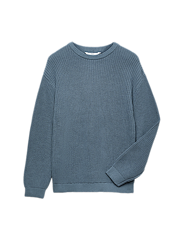 Pure Cotton Knitted Jumper (6-16 Yrs)