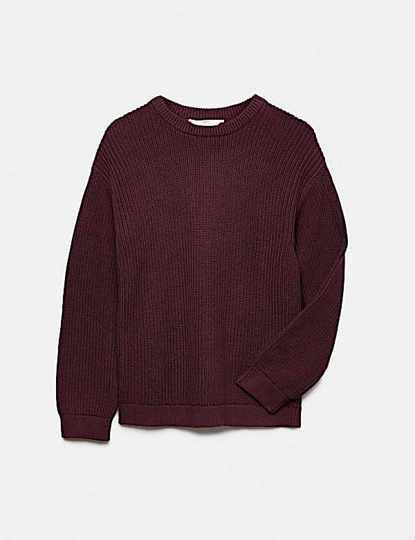 Pure Cotton Knitted Jumper (6-16 Yrs)