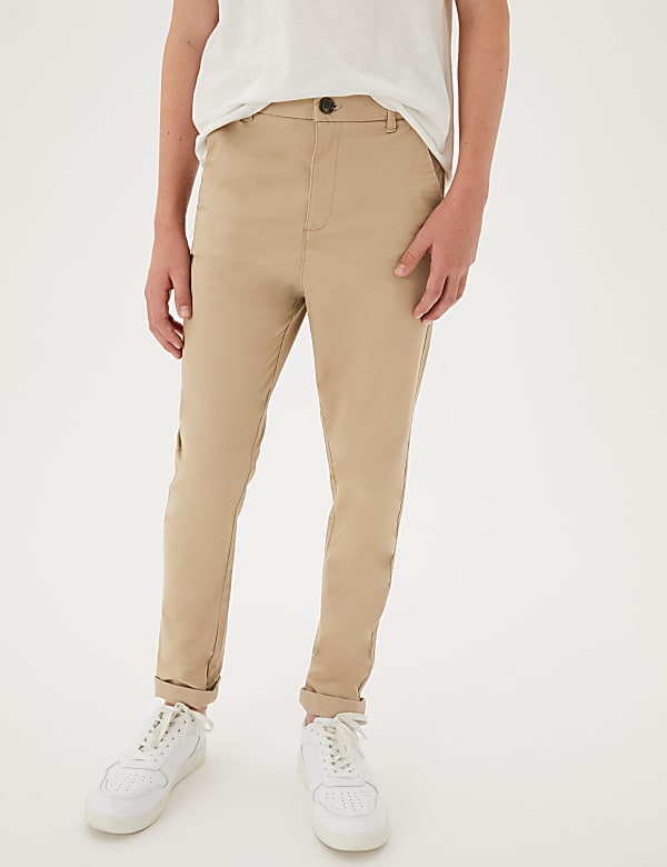 Cotton Rich Chinos with Stretch (3-16 Yrs)