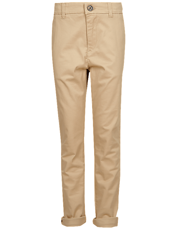 Cotton Rich Chinos with Stretch (3-16 Yrs)