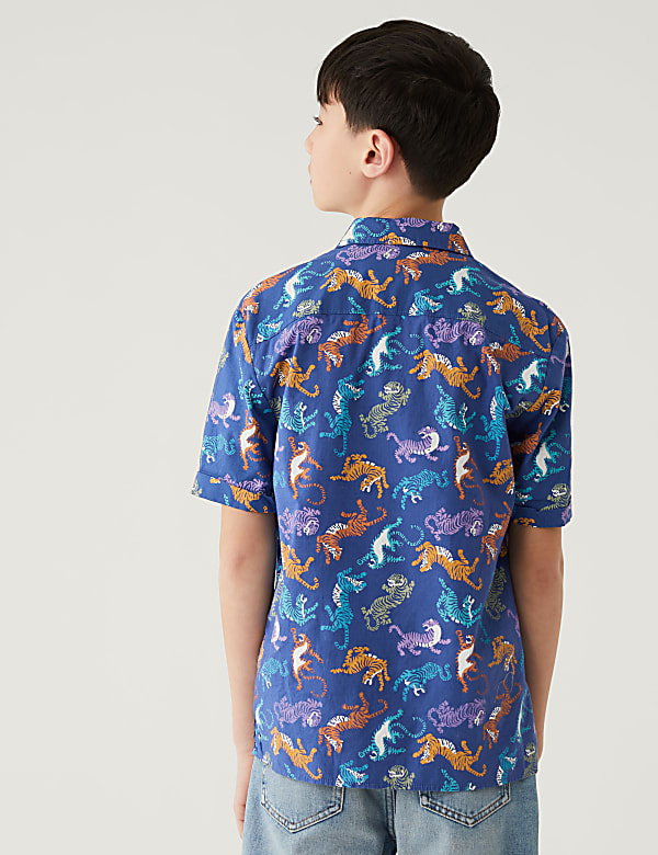Pure Cotton Animal Print Shirt