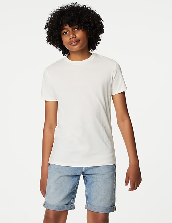 2pc Cotton Rich Check Shirt & T-Shirt Set