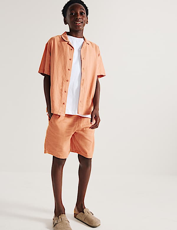 Linen Rich Shorts (6-16 Yrs)