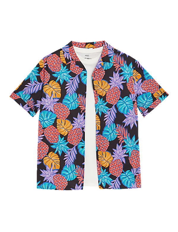 2pc Pineapple Shirt & T-Shirt Set (6-16 Yrs)