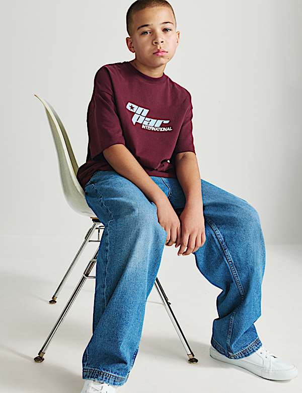 Pure Cotton Golf Logo T-Shirt (6-16 Yrs) - NO