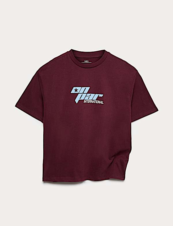 Pure Cotton Golf Logo T-Shirt (6-16 Yrs)