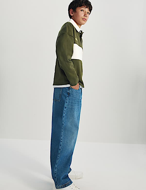 Cotton Rich Rugby Sweatshirt (6-16 Yrs) - CN