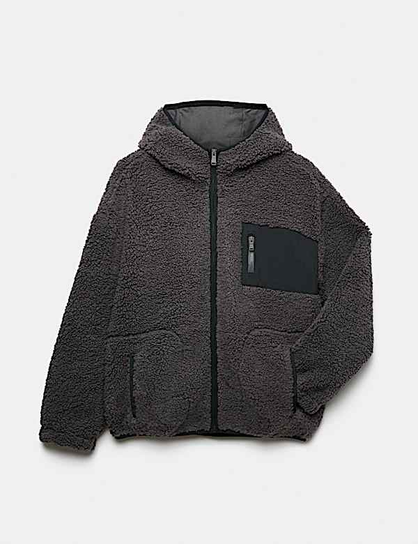 Borg Zip Through Jumper (6-16 Yrs) - SK