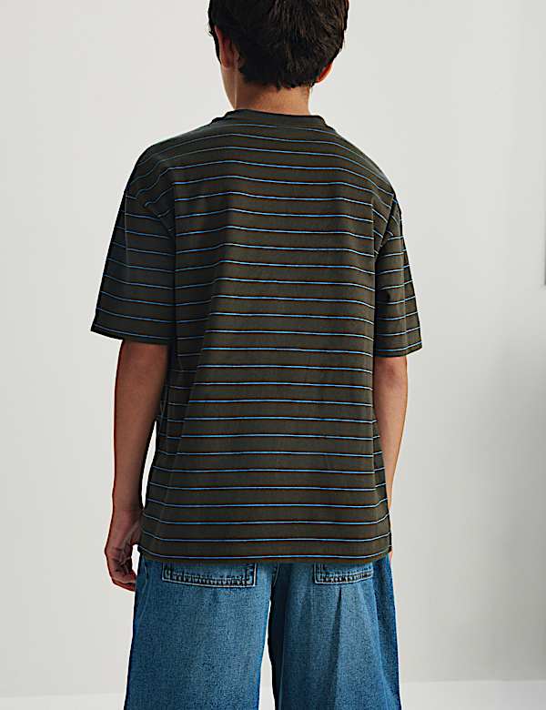 Pure Cotton Striped T-Shirt (6-16 Yrs) - BN