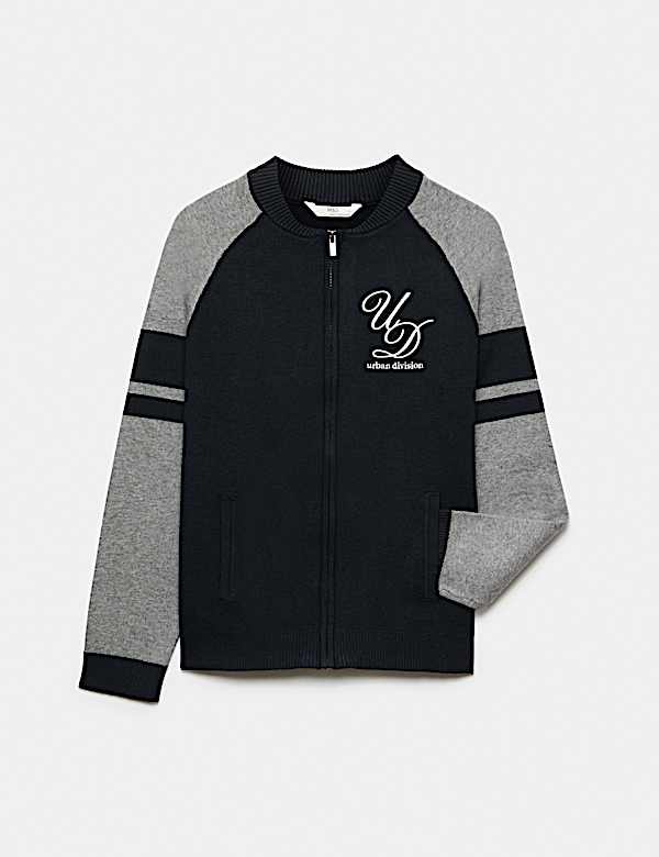 Knitted Bomber Style Cardigan (6-16 Yrs) - NZ