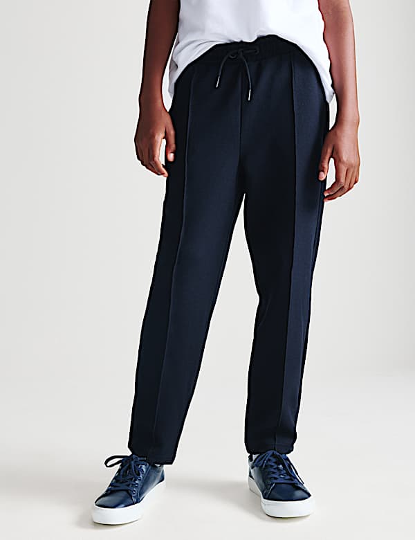 Cotton Blend Pique Joggers (6-16 Yrs) - AT