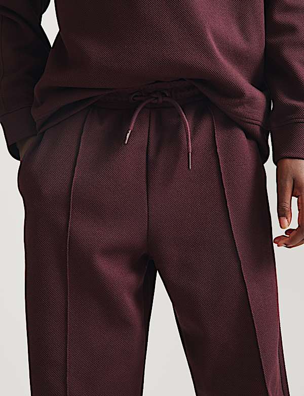 Cotton Blend Pique Joggers (6-16 Yrs) - NZ