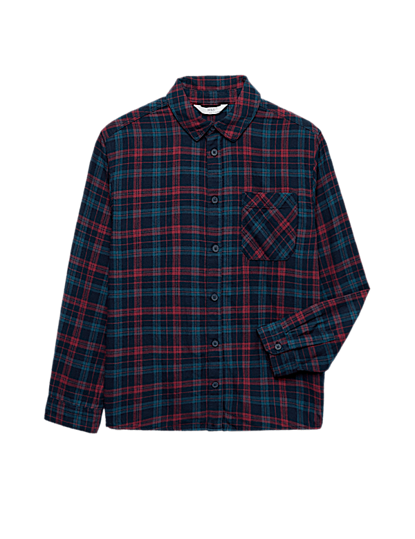 Pure Cotton Checked Shirt (6-16 Yrs)